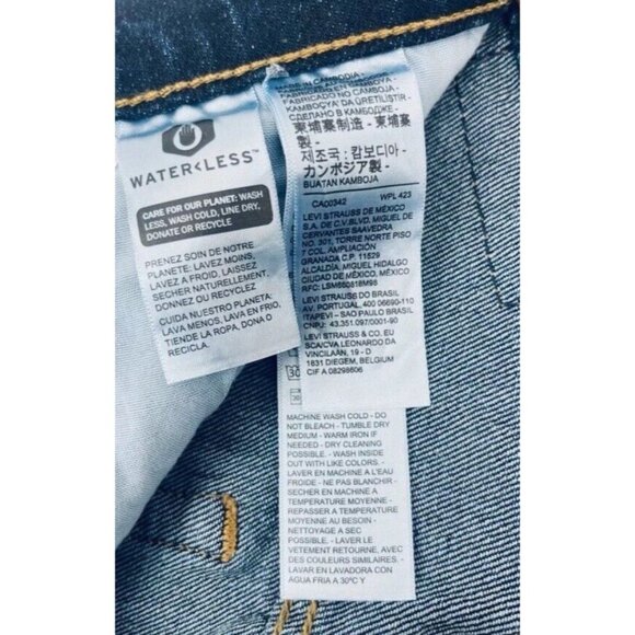 Levi’s 501 Women’s Shorts A High Rise Easy Through The Hip Blue Denim Sz 24 - Picture 11 of 11